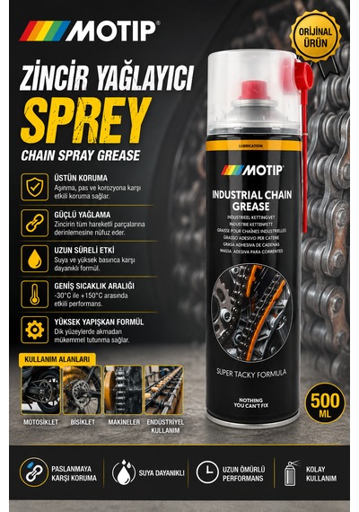 Zincir Yağlayıcı Sprey Chain Sprey Grease 500 Ml