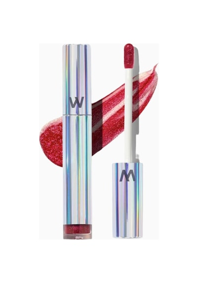 Wonderskin Wonder Blading Top Gloss Simli Lüks Dudak Parlatıcı Dudak Parlatıcıları Red Glitter