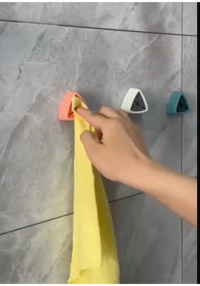 4'lü Kendinden Güçlü Yapışkanlı Çok Amaçlı Pratik Askı Lif Bez Havlu Askısı Çok Renkli Diğer