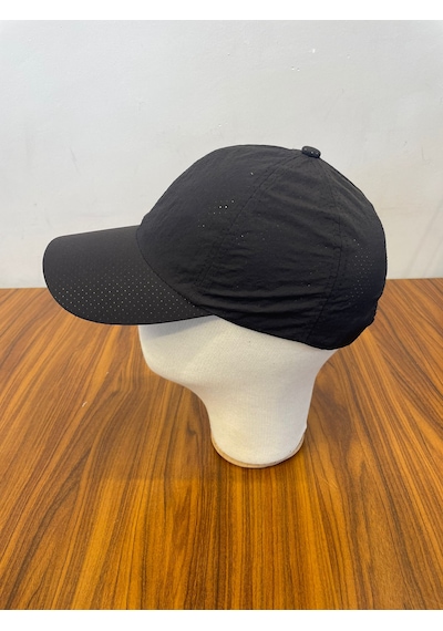 Hamze Mikro Paraşüt Delikli Kumaş Yazlık Unisex Beyzbol Cap Şapka Siyah