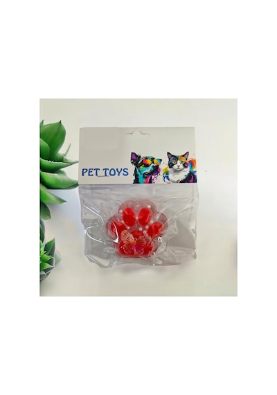 Kedi Patisi Taba Jel Sukuşi - Squishy Tüylü Oyuncak Pati 7 Cm.