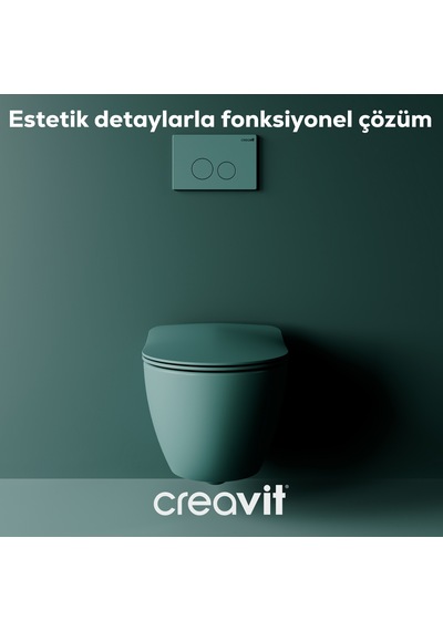 Creavit AC50L.NYL Ara Kesme Valfi 1/2-1/2" Nil Yeşili