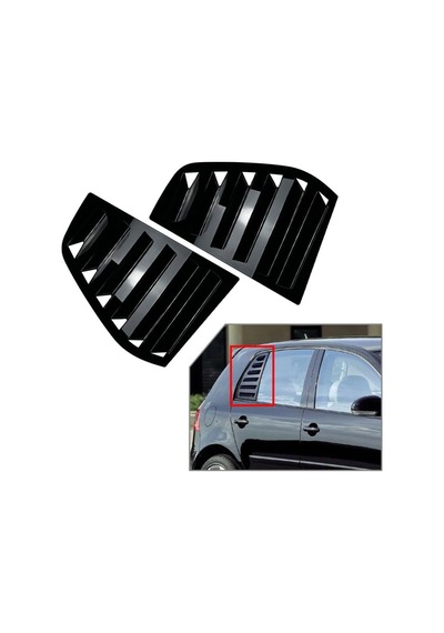Vw Golf 5 Kelebek Cam Vizörü Piano Black 2003-2009