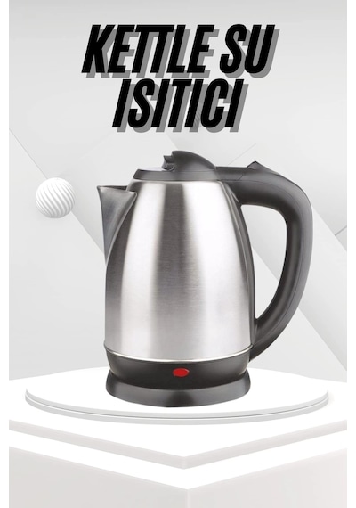 Yeni Nesil Saplı Uzun Ömürlü Paslanmaz Çelik Su Isıtıcı Kettle - 8912733665789