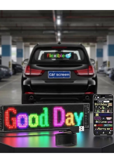 Akıllı Led Ekran Paneli Uygulama Kontrollü Yazı Ve Animasyon Gösterimi 399832