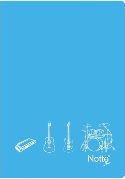Notte Dikişli Plastik Kapak A4 40 Yaprak Müzik Defteri 10-138