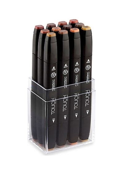 Touch Twin Marker Seti 12 Renk Ahşap Renkler