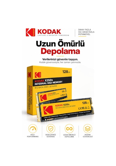 X250s 128gb M.2 Sata 2280 Ssd 520 Mb/s Okuma 500 Mb/s Yazma Hızlı Ssd