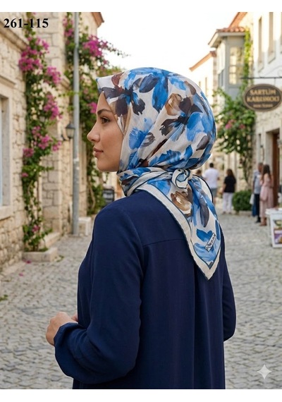 Moonscarfs Moonscarf Soft Pamuk Eşarp 261-115 Çok Renkli