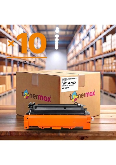 Hp W1470x Çipli Uyumlu Toner 10'lu Paket / M610 / M611 / M612 / M634 / M635 / M636
