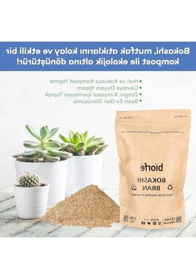 Bokashi Kepeği, 1 Kg, Kompost Başlatıcı, Doğal Ürün Açık Gri