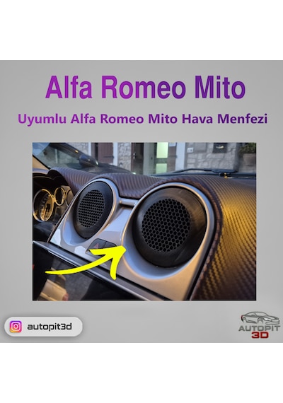 Alfa Romeo Mito Uyumlu Hava Menfezi Çifti Alfa Romeo Mito
