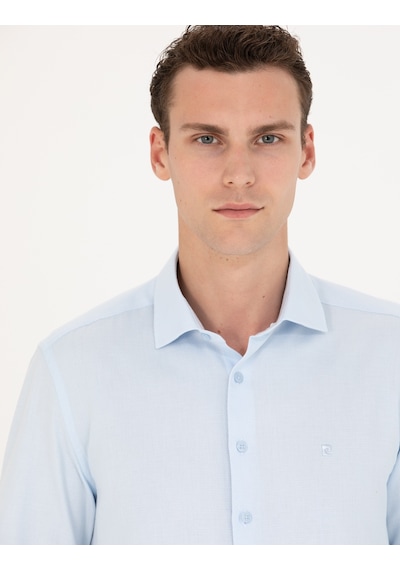 Pierre Cardin Erkek Açık Mavi Gömlek Desenli 50275684-vr003 Açık Mavi