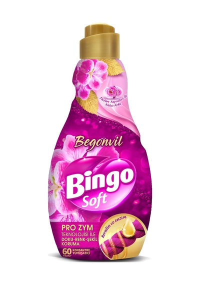 Bingo Soft Çamaşır Yumuşatıcı Konsantre 1440ml Begonvil 3lü Set 3'lü Set