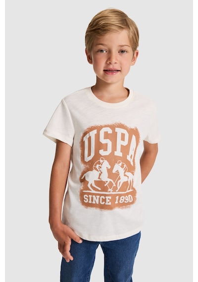 U.S. Polo Assn. Erkek Çocuk Tişört 50327044-vr256 İnci