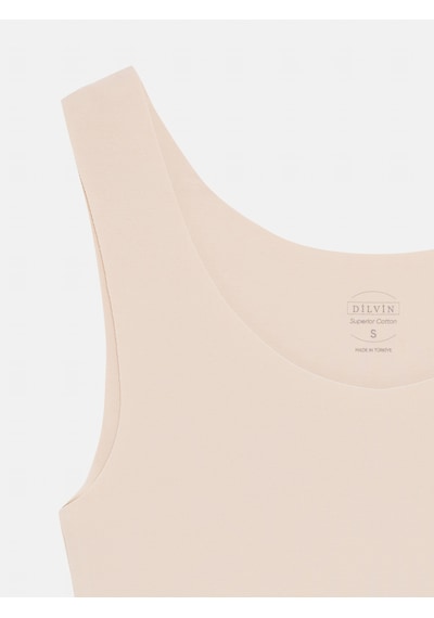 Dilvin 32778 Geniş Askılı Basic Pamuk Top-taş