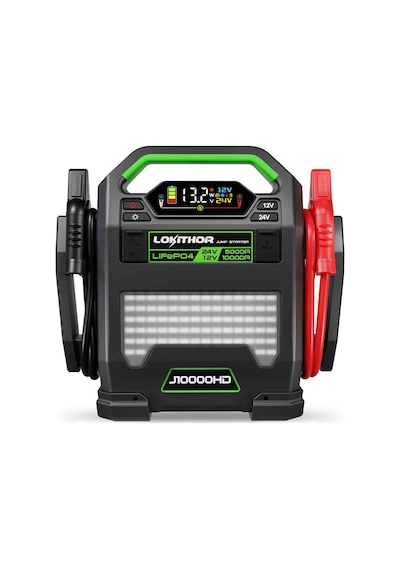 Lokithor J10000hd 12v/24v 10.000amp Lifepo4 Akıllı Akü Takviye + Powerbank + Led Lamba