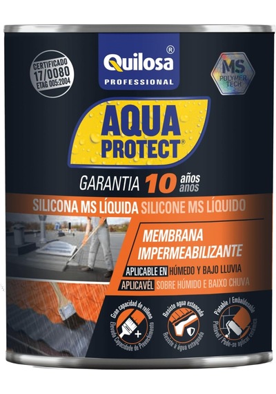 Quilosa Aquaprotect 1 Kg Beyaz Likit Ms Silicon Su Yalıtımı Ve Onarım Malzemesi Açık Gri