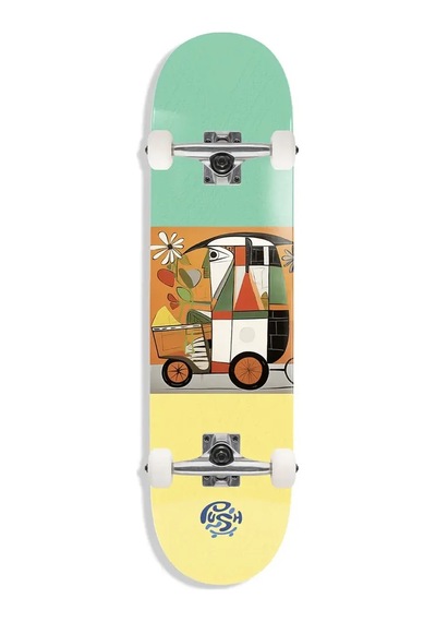 Push 8.25 India Mlsl Yellow Skateboard Kaykay Sarı
