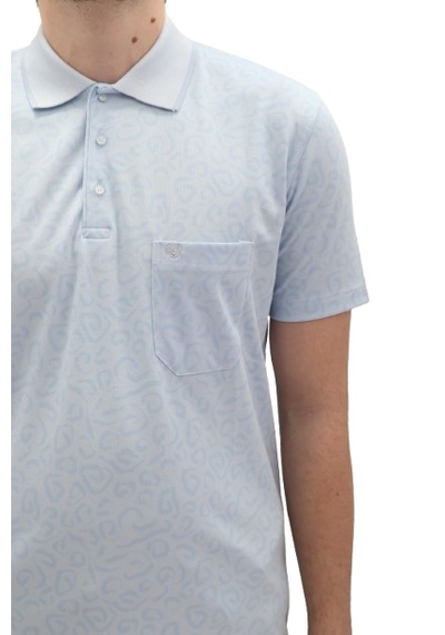 Santa Dmctekstil Erkek 2026 Desenli Klasik Kesim Rahat Kalıp Tek Cepli Polo Yaka T-shirt Açık Mavi Santa Dmctekstil Erkek 2026 Desenli Klasik Kesim Rahat Kalıp Tek Cepli Polo Yaka T-shirt Açık Mavi