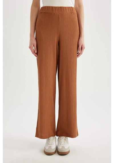 DeFacto Wide Leg Geniş Bol Paça Esnek Belli Bürümcük Pantolon C0200AX24SPBN348