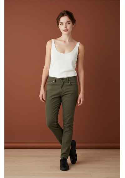Skinny Kalıp Kadın Pantolon-byn-36000 Nefti