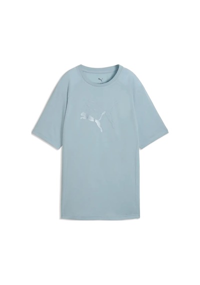 Puma Evostrıpe Graphic Tee Turkuaz Kadın T-shirt Mavi
