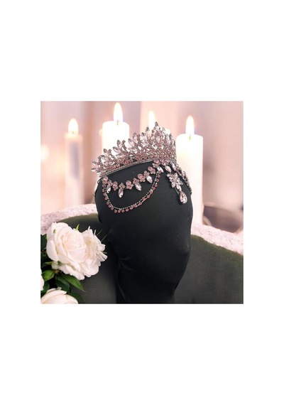 Alınlıklı Gelin,kına,nişan,söz,after,bride,party Taç Pembe - 729058711 Pembe