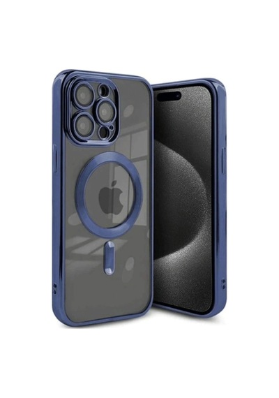Apple İphone 15 Pro Kılıf Kross Magneticsafe Kapak - Lacivert 0.2M-Çok Renkli