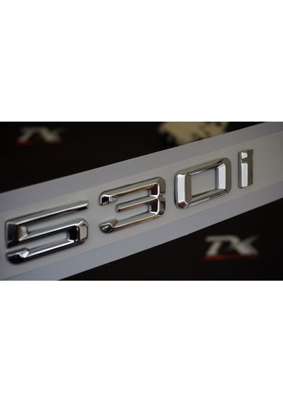Bmw 530I Bagaj Krom Metal 3M 3D Yazı Logo (528277116)