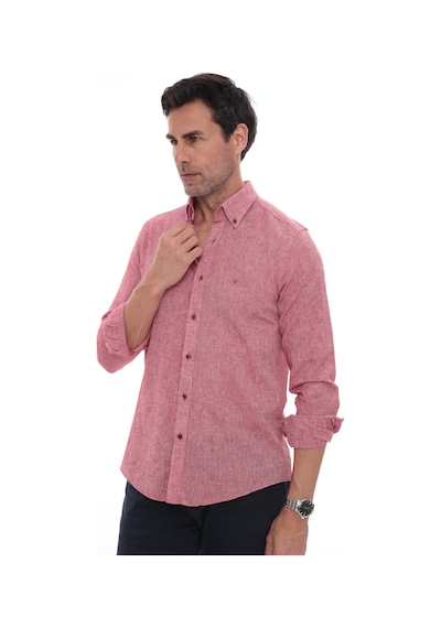 Slim Fit Uzun Kol Yaka Düğmeli Nefes Alan Keten Hediye Kutulu Erkek Gömlek Fs-004548 - Kırmızı-3240 Slim Fit Uzun Kol Yaka Düğmeli Nefes Alan Keten Hediye Kutulu Erkek Gömlek Fs-004548 - Kırmızı-3240