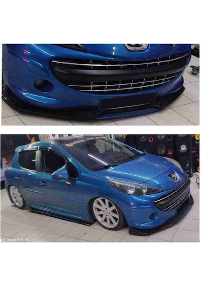 Peugeot 207 Lip 4 Parça Mavi /