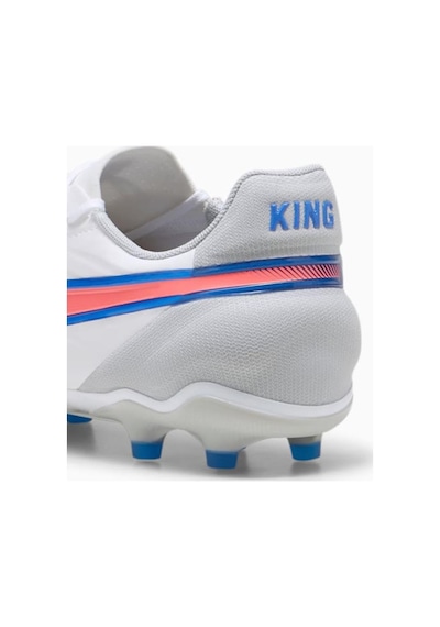 Puma King Match Fg/ag 107863 02 Beyaz & Mavi & Kırmızı Futbol Kramponu 001