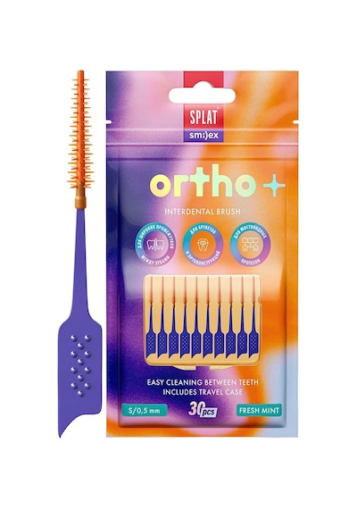 Splat 0,5mm S Beden Elastik Uçlu Diş Arası Fırçası Smilex Ortho+