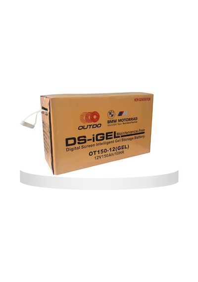 Outdo Solar Jel Akü 150 Ah 12v Dijital Ekranlı Akıllı Solar Akü