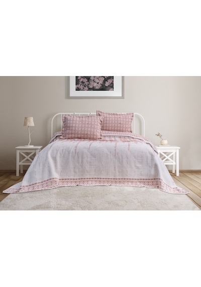 Marin 3 Parça Çift Kişilik Pike Takımı Kiremit 240 X 260 Cm Kiremit