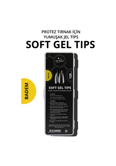 Momo Professional Tırnak Soft Gel Tips 120 Ad. Badem