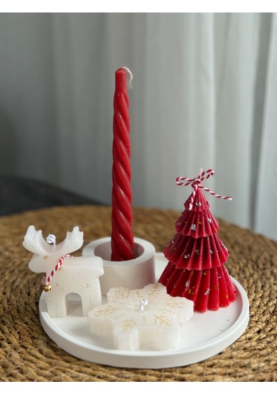 Kübra Design Candles Yılbaşı Özel Seri Mum Seti