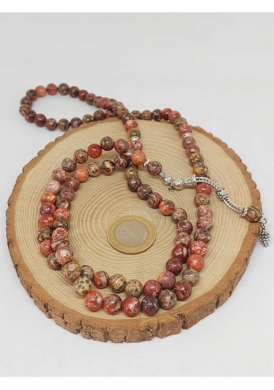 Jasper Taşı 99luk Tesbih 8.5mm 53086 Çok Renkli