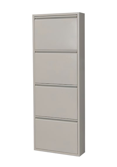 Kaser Metal 4'Lü Metal Ayakkabılık Krem Kaser Metal 4'Lü Metal Ayakkabılık Krem