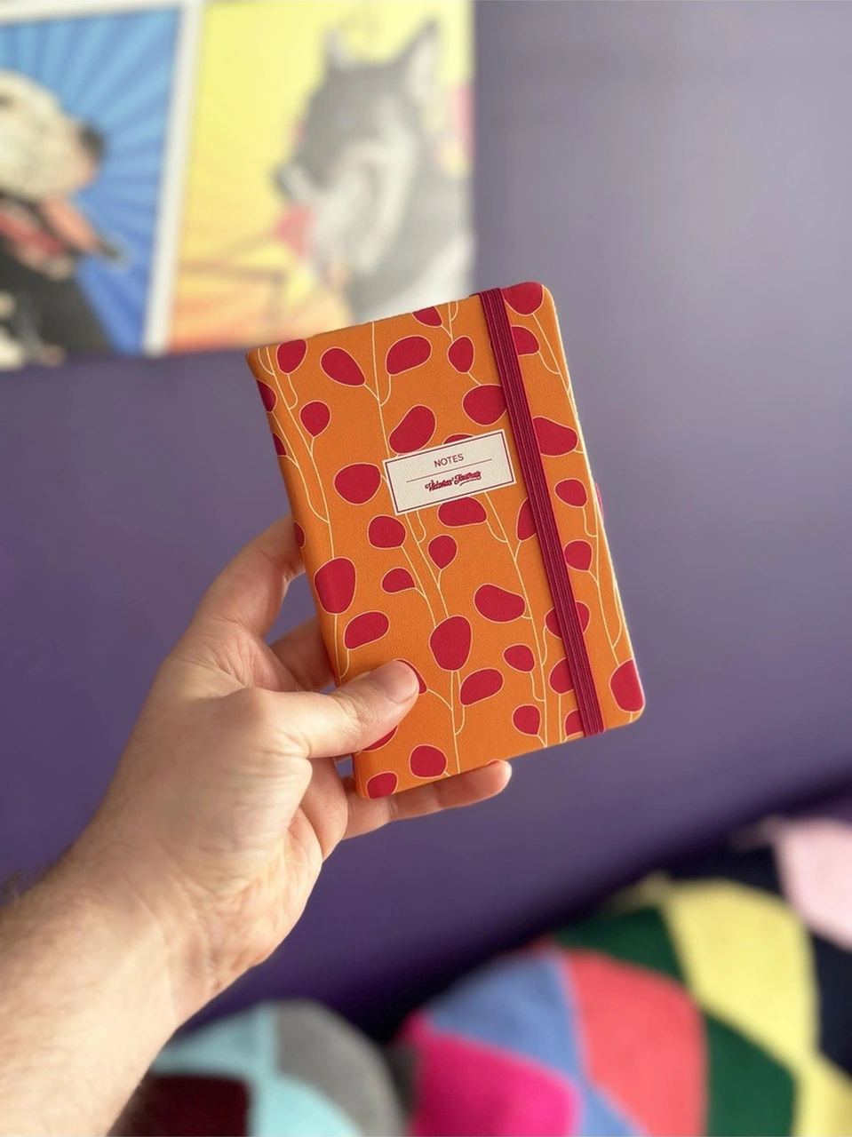 Venzi Art Sert Kapak Vegan Deri 192 Sayfa A6 80gr. Çizgili Defter Turuncu