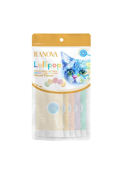 Ranova Kediler İçin Karışık Lezzetli Lolipop 5'li