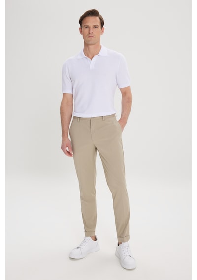 AC&Co / Altınyıldız Classics Erkek Acık Hakı Slim Fit Dar Kesim Beli Lastikli Yan Cep Rahat Pantolon Acık Hakı Haki