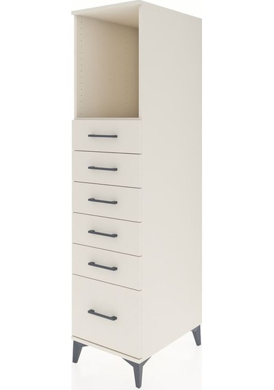 Kronos Dolap Tek Raflı 6 Çekmeceli 44x59x182 Aytaşı-aytaşı Aytası
