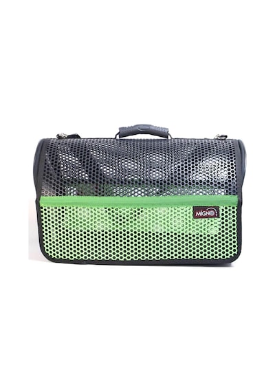 Flybag Voyager Fileli Model Kedi Ve Köpek Taşıma Çantası, 46x30x27 Cm, Yeşil-siyah