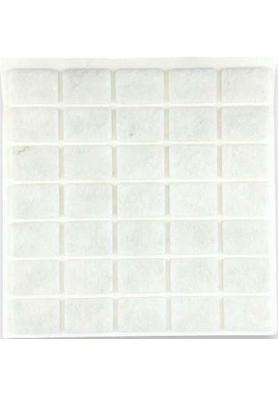 Tek-iş Yapışkanlı Sandalye Koltuk Mobilya Ayak Keçesi 20 X 30 Mm 35 Adet Beyaz