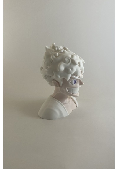 Kazanova Design Luffy Gear 5 Büst Figür Büyük Boy One Piece Anime Masaüstü Dekoratif