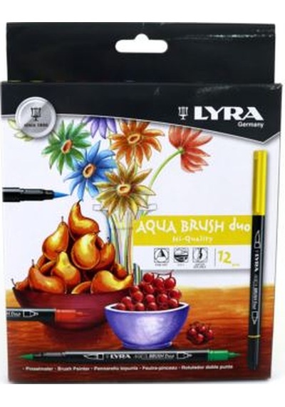 Lyra Aqua Brush Duo 12 Renk Çift Uç Kalem 6521120