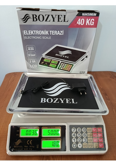 40 Kg Terazi-çift Taraf Ekran-uzun Şarj Süresi-fiyat Hesaplamalı