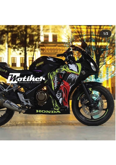 Honda CBR250R Venom Sticker Etiket Parça Full Kaplama Modeli